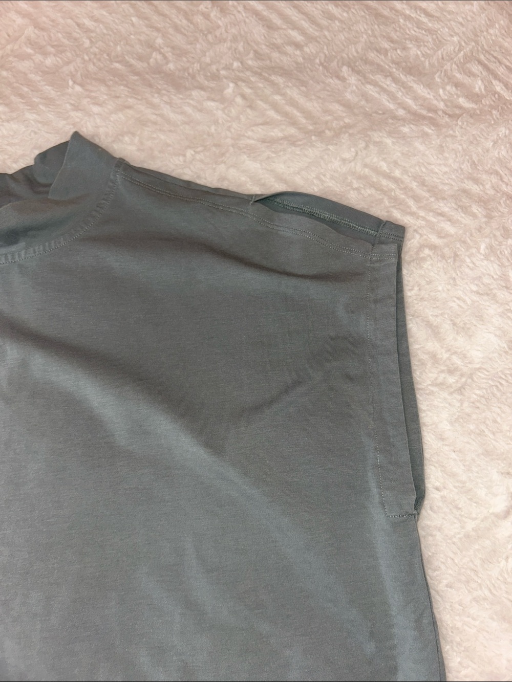 Athleta Cap Sleeve Mock Neck Tee - Slate Blue - Picture 6 of 10